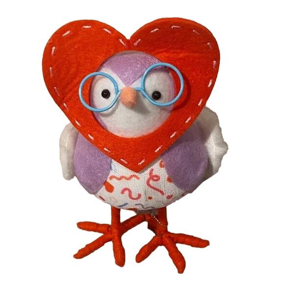New Spritz Featherly Friends Radley Valentines Heart Face Love Bird - Picture 4 of 5